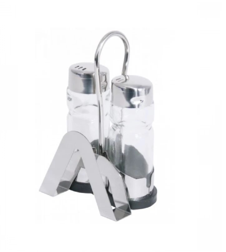Solnita 2 piese din sticla cu capac  Wx  CP-201 